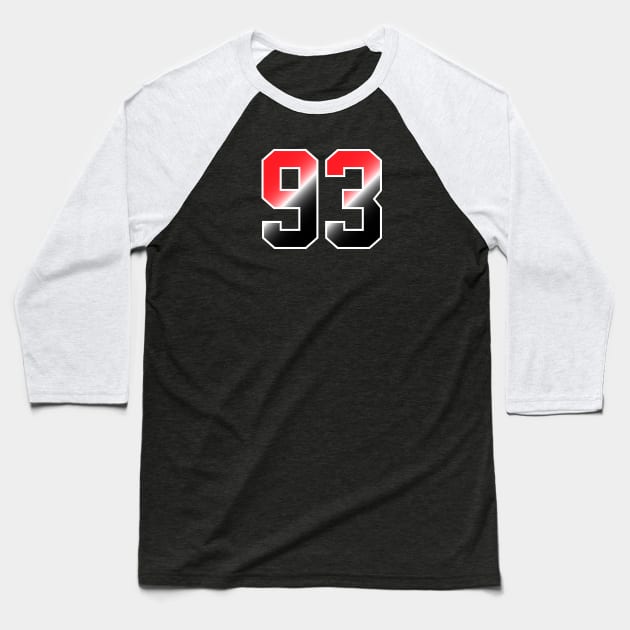 number 93 Baseball T-Shirt by Eric Okore